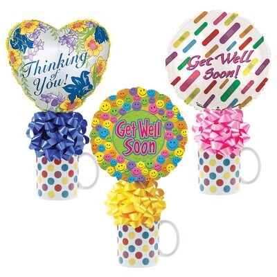 Get Well Polka Dot Mug Kelliloons - Hard Candy