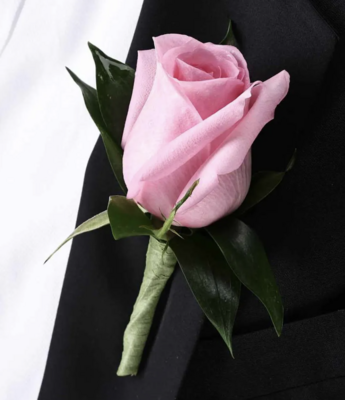 Pink Rose Boutonnière