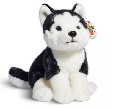 10&quot; Siberian Husky Puppy Dog Toy