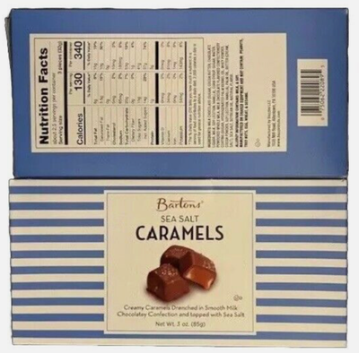 Barton&#39;s Sea Salt Caramels - 3oz