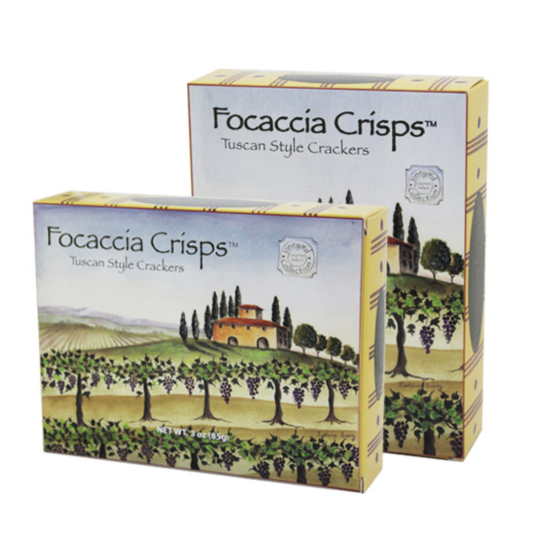 Focaccia Crisps Tuscan Style Crackers