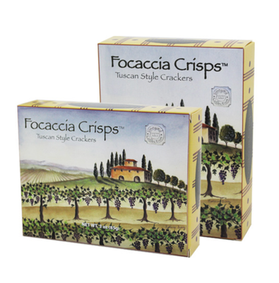 Focaccia Crisps Tuscan Style Crackers