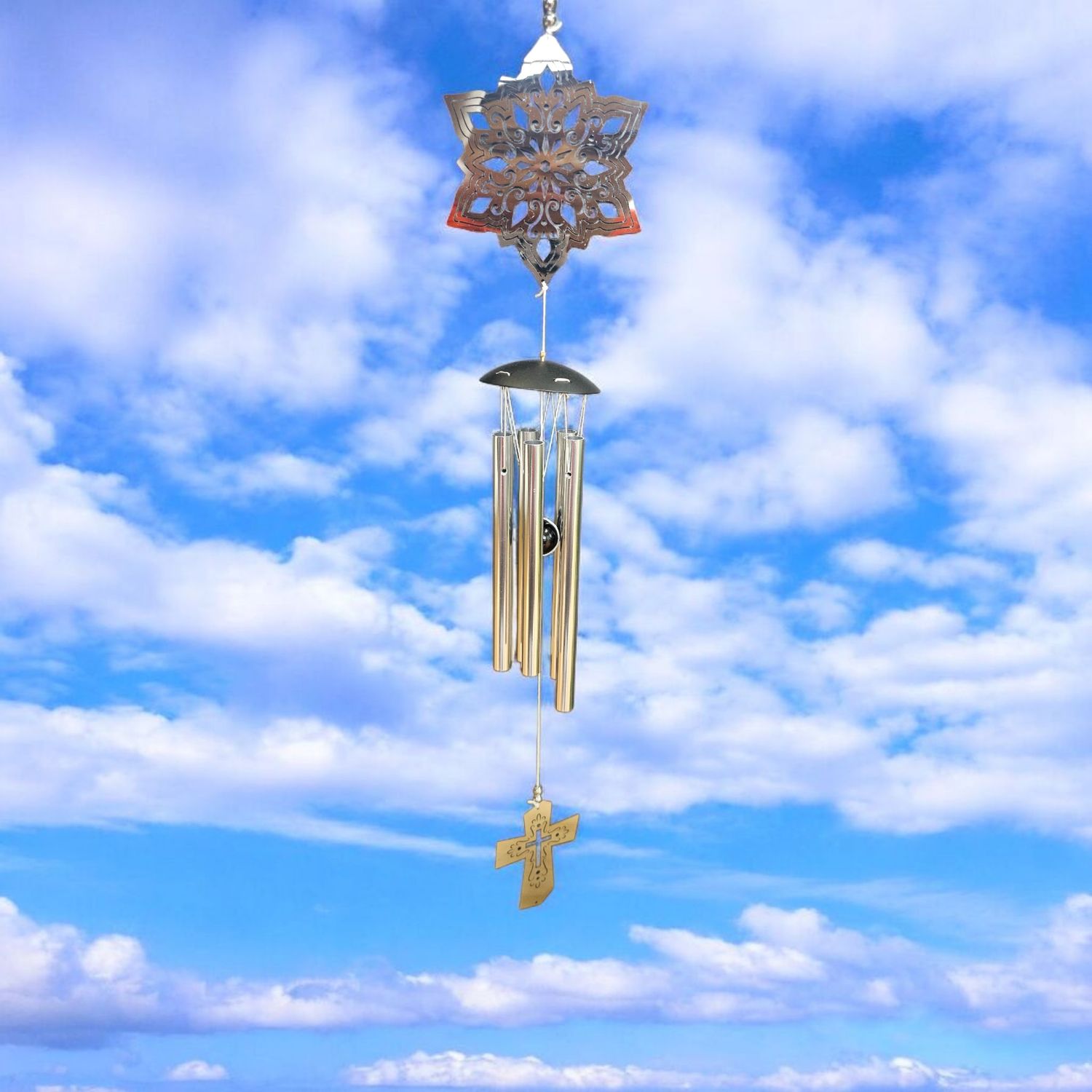 Windchime With Cross