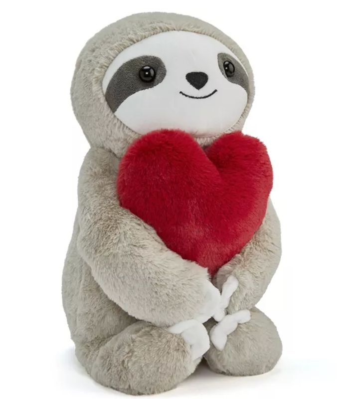 12" Sloth With Heart