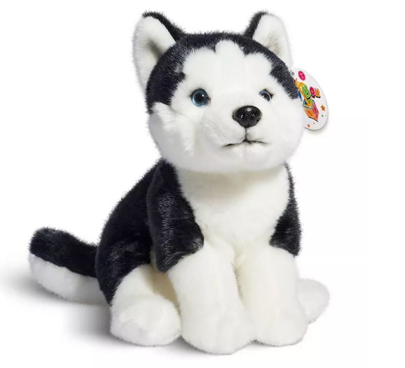 Geoffrey's Toy Box 11.5 inch Siberian Husky Plush Puppy