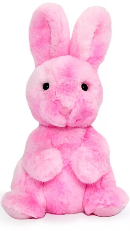 9.5" Tye Dye Plush Bunny (Pink or Blue )
