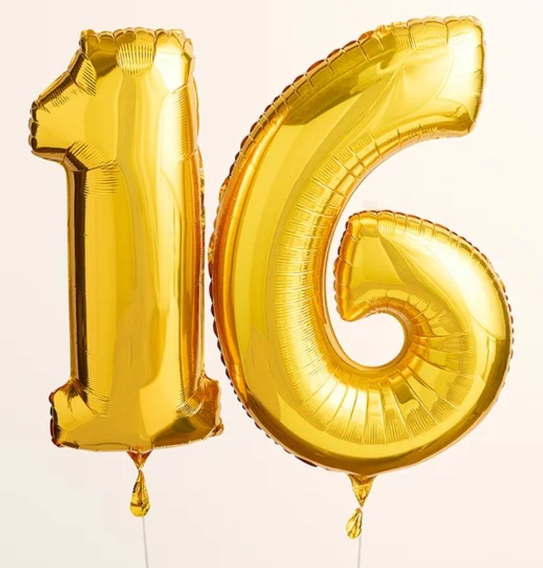 Birthday Ballons (16,18,21,30,40,50,60)