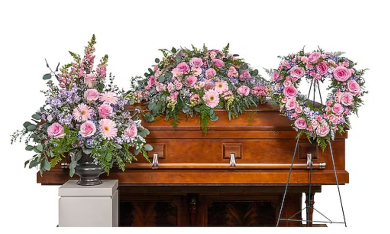 Graceful Garden Casket Trio