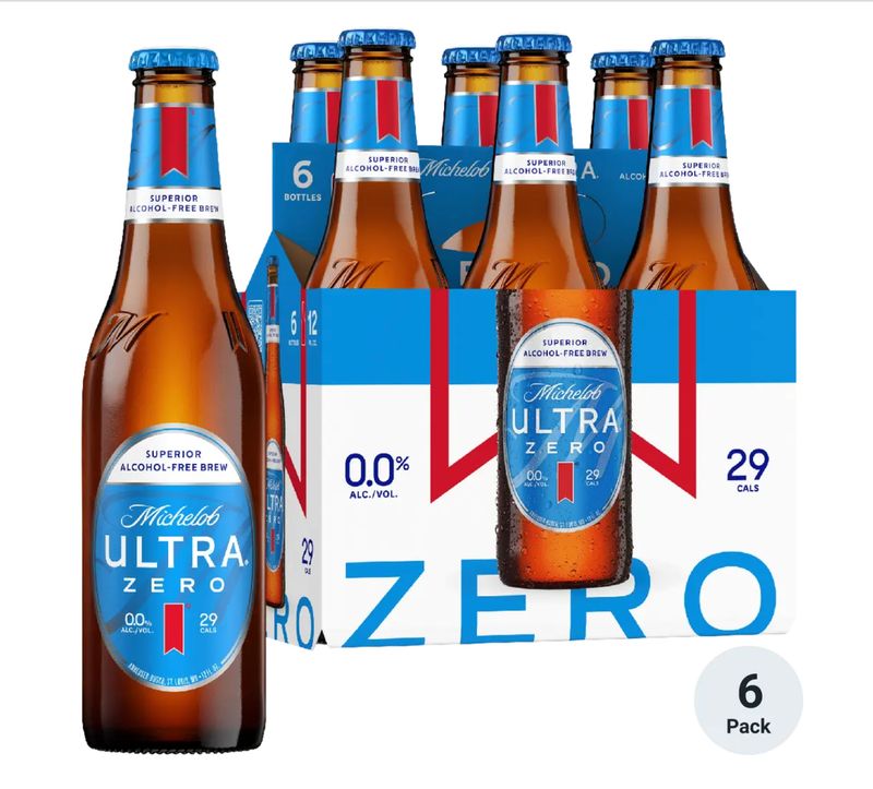 Michelob ULTRA Zero Non-Alcoholic American Lager Beer