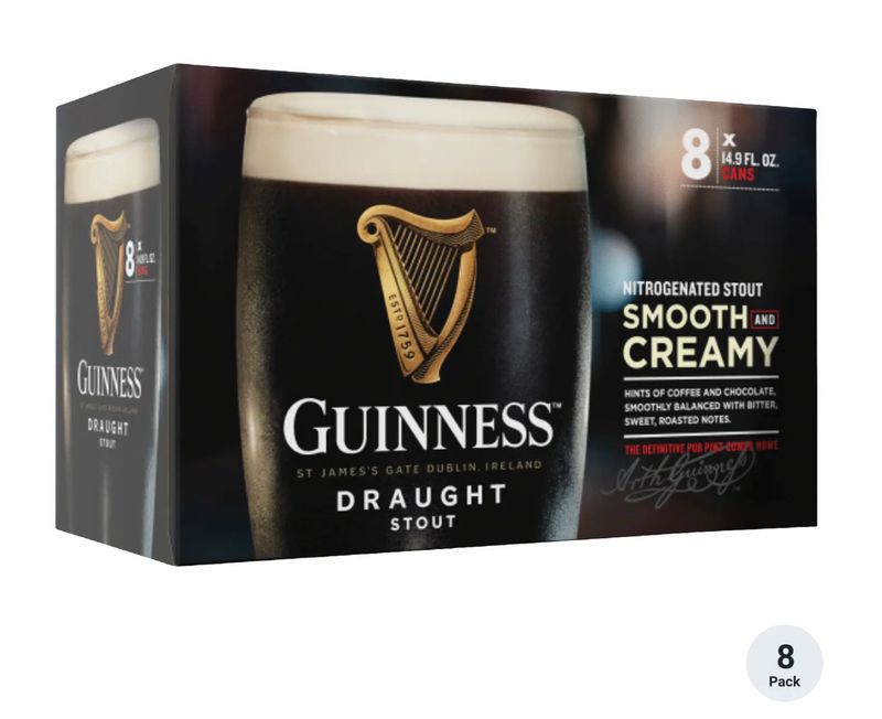 Guinness Draught (8pk, 15oz cans)