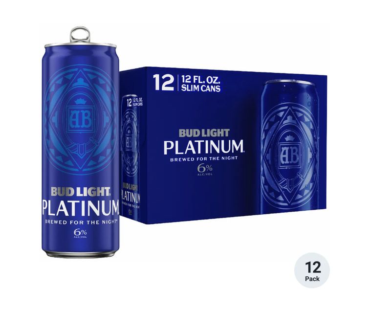 Bud Light Platinum American Lager Beer (12 pk, 12oz can)