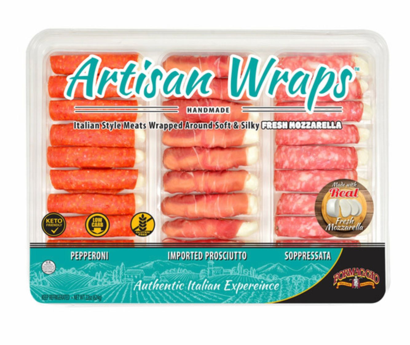 Formaggio Artisan Wraps, 22 oz
