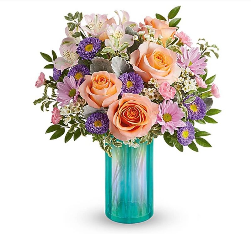 Aqua Rose Bouquet