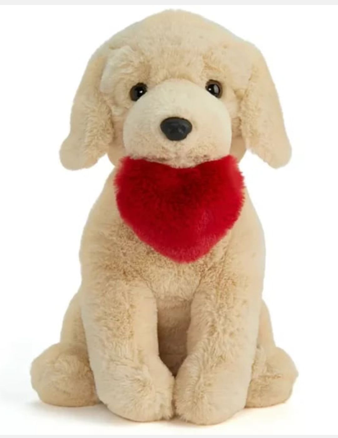 12" Plush Heart Labrador