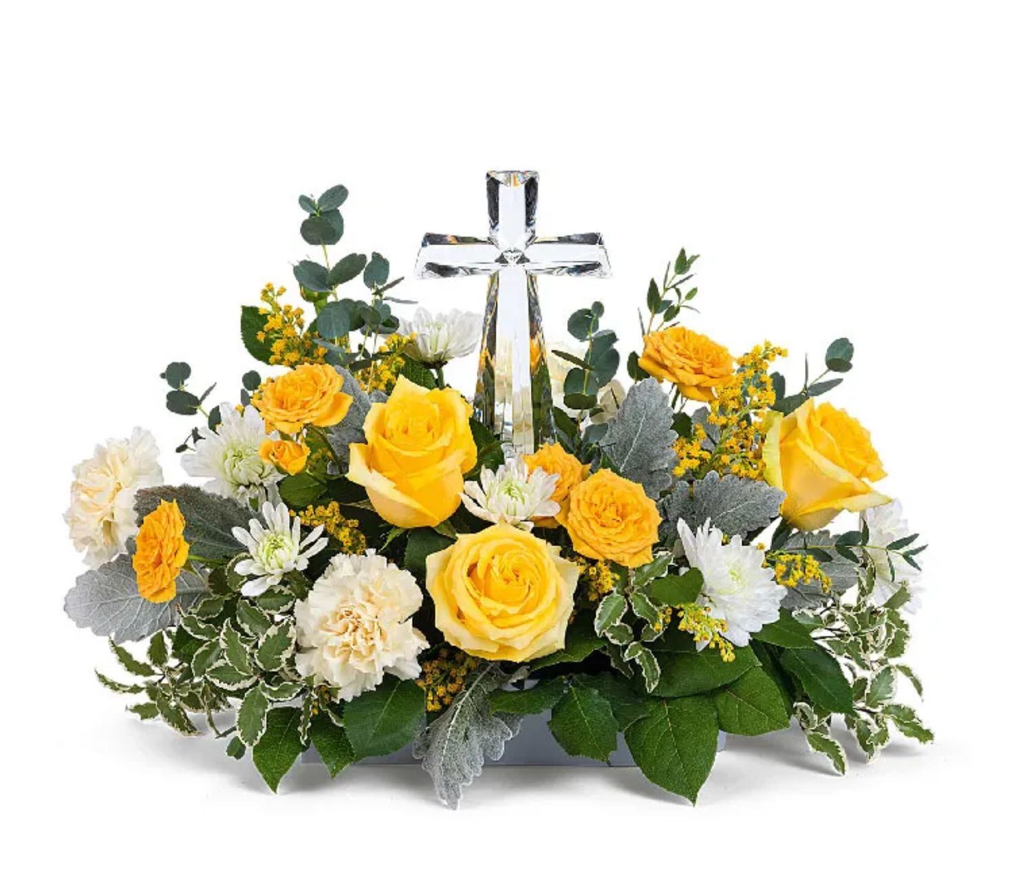 Holy Light Crystal Cross Bouquet