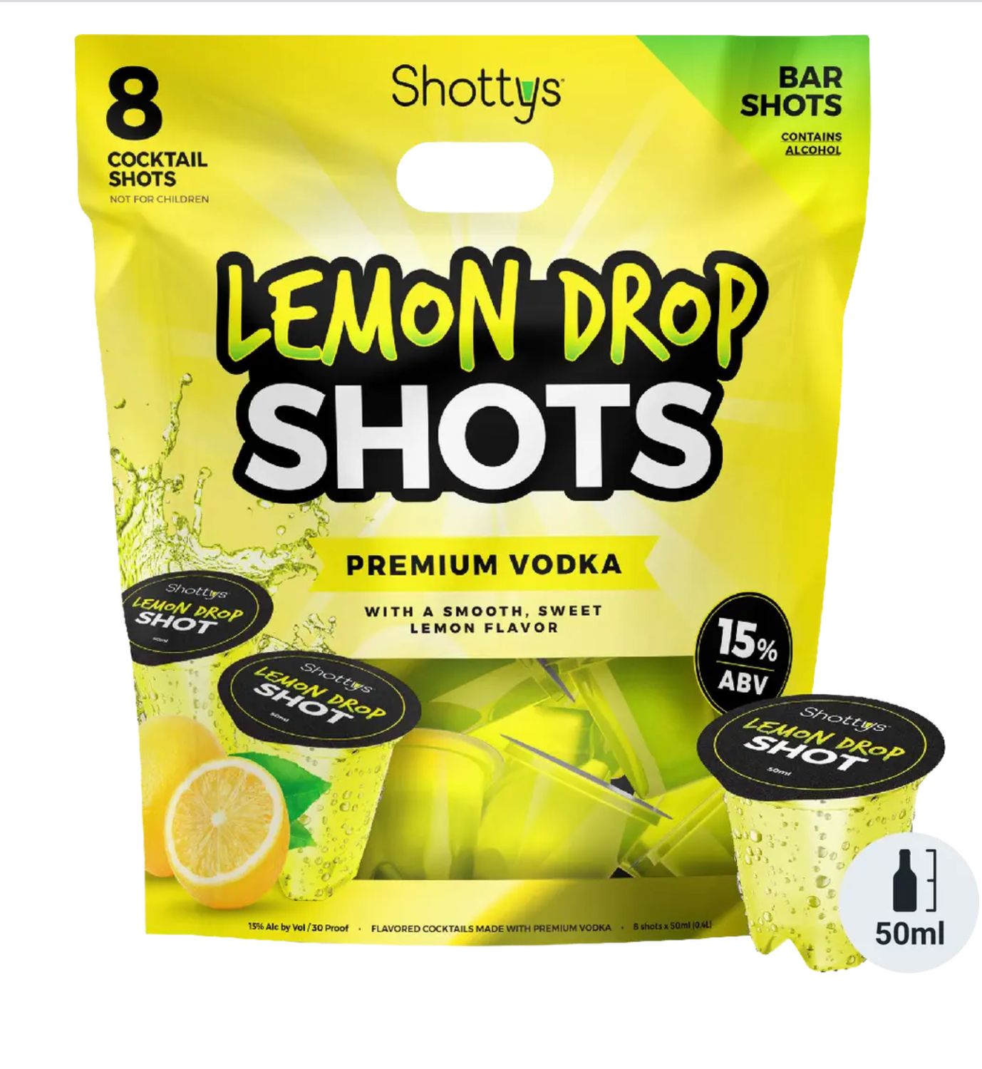Shottys Vodka Lemon Drop Shots