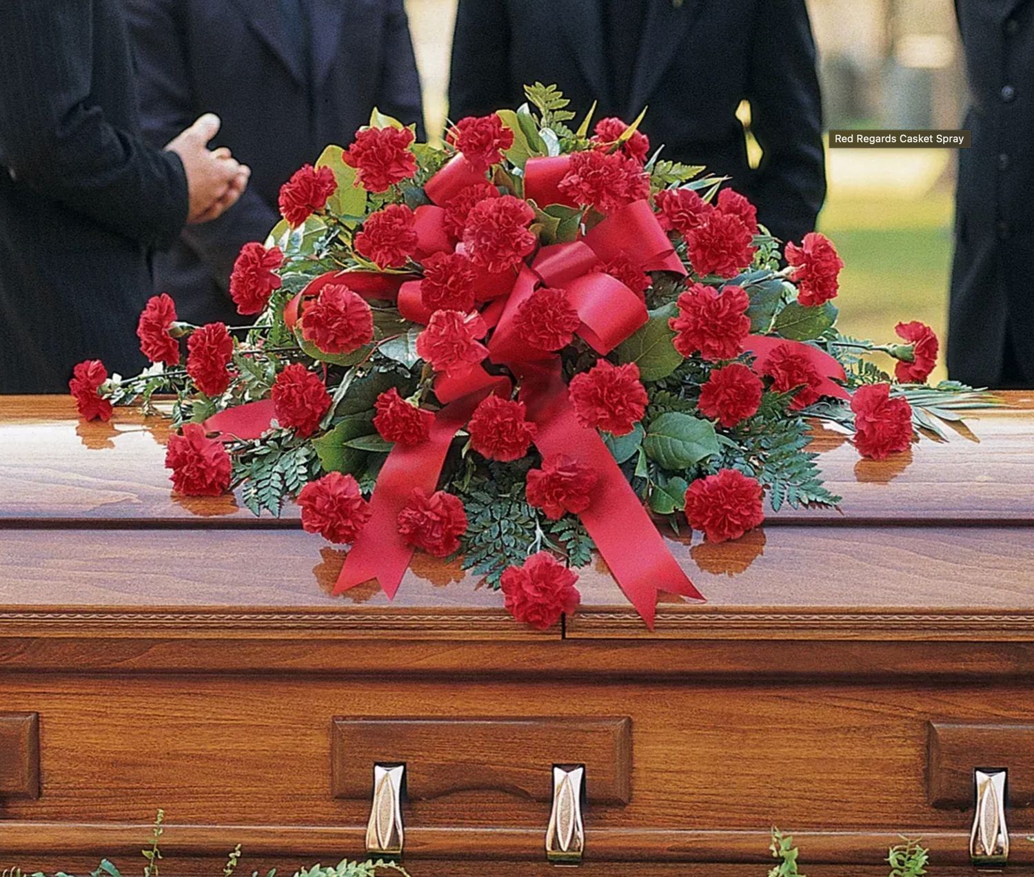 Love &amp; Regards Casket Spray