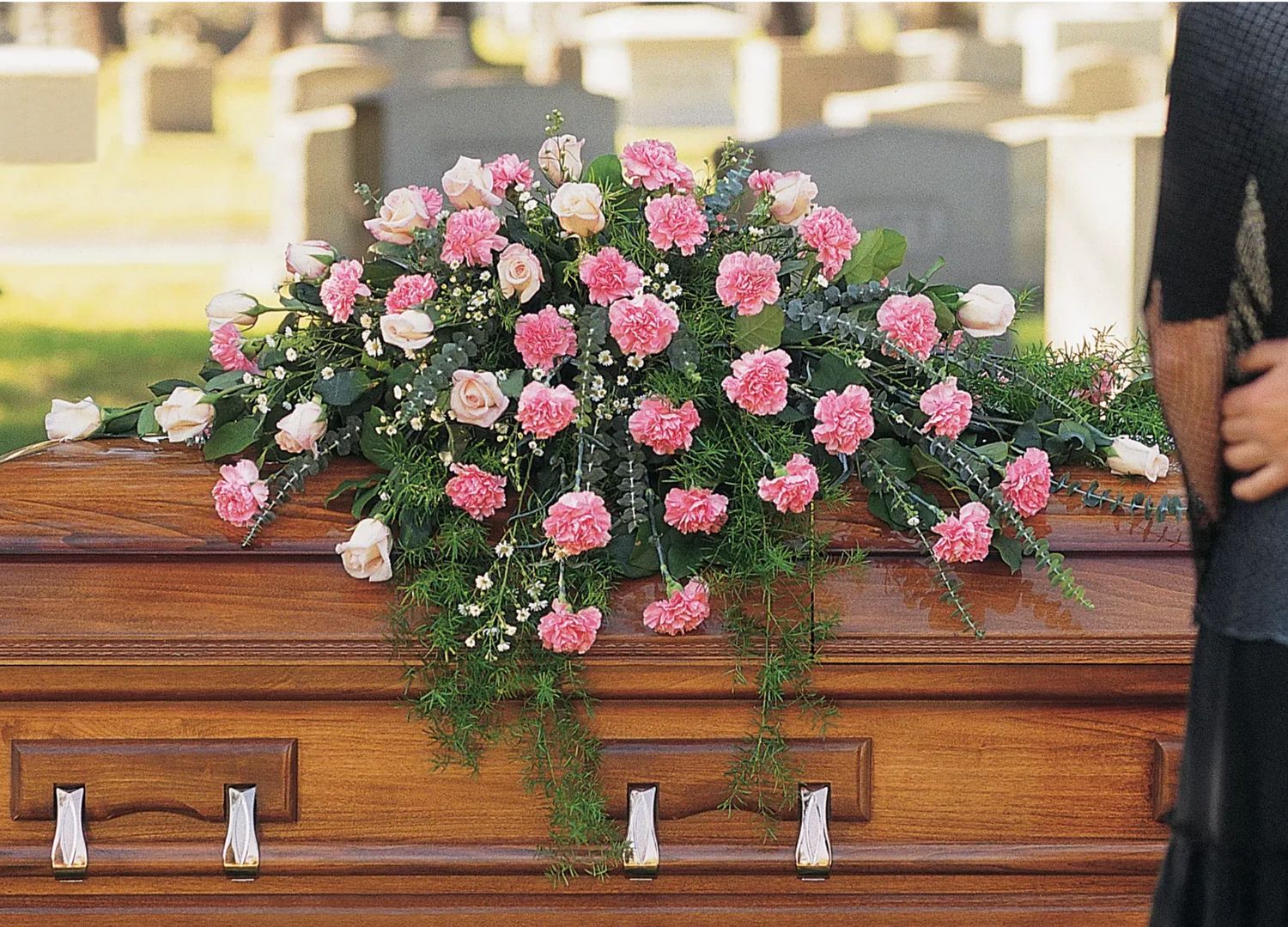 Heavenly Pink Casket Spray