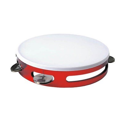 Candy Apple Tambourine Red