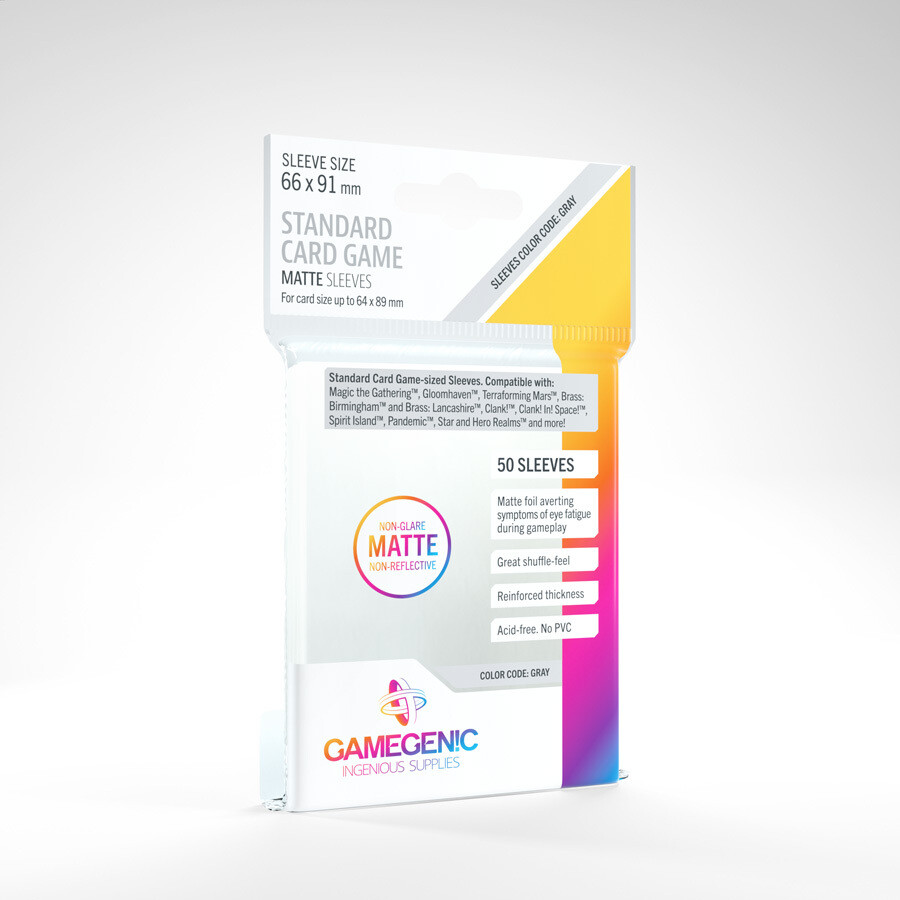 GameGenic MATTE Standard Card Game Sleeves GameGenic MATTE Standard Card Game Sleeves
