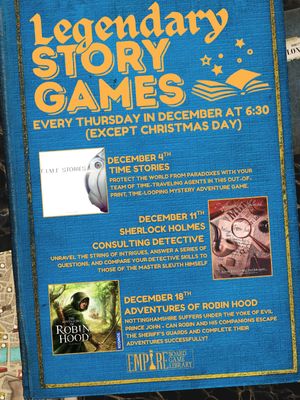 Legendary Story Games Night