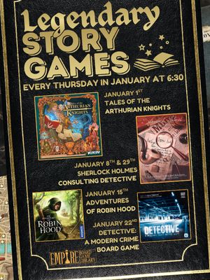 Legendary Story Games Night