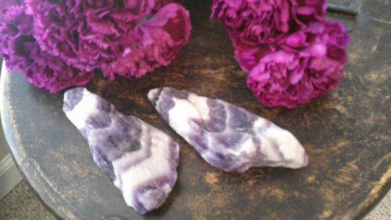 Chevron Amethyst Points