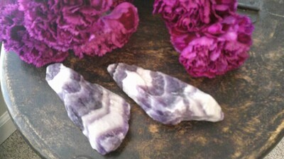 Chevron Amethyst Points