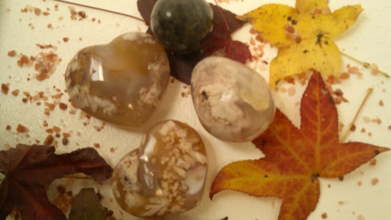 Flower Agate Heart