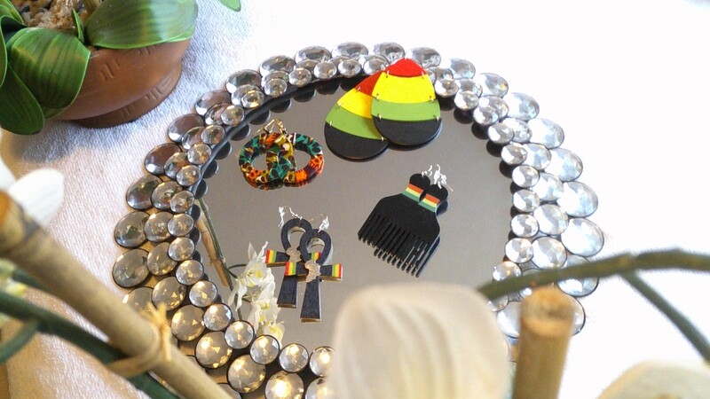 Red Yellow Green Earrings
