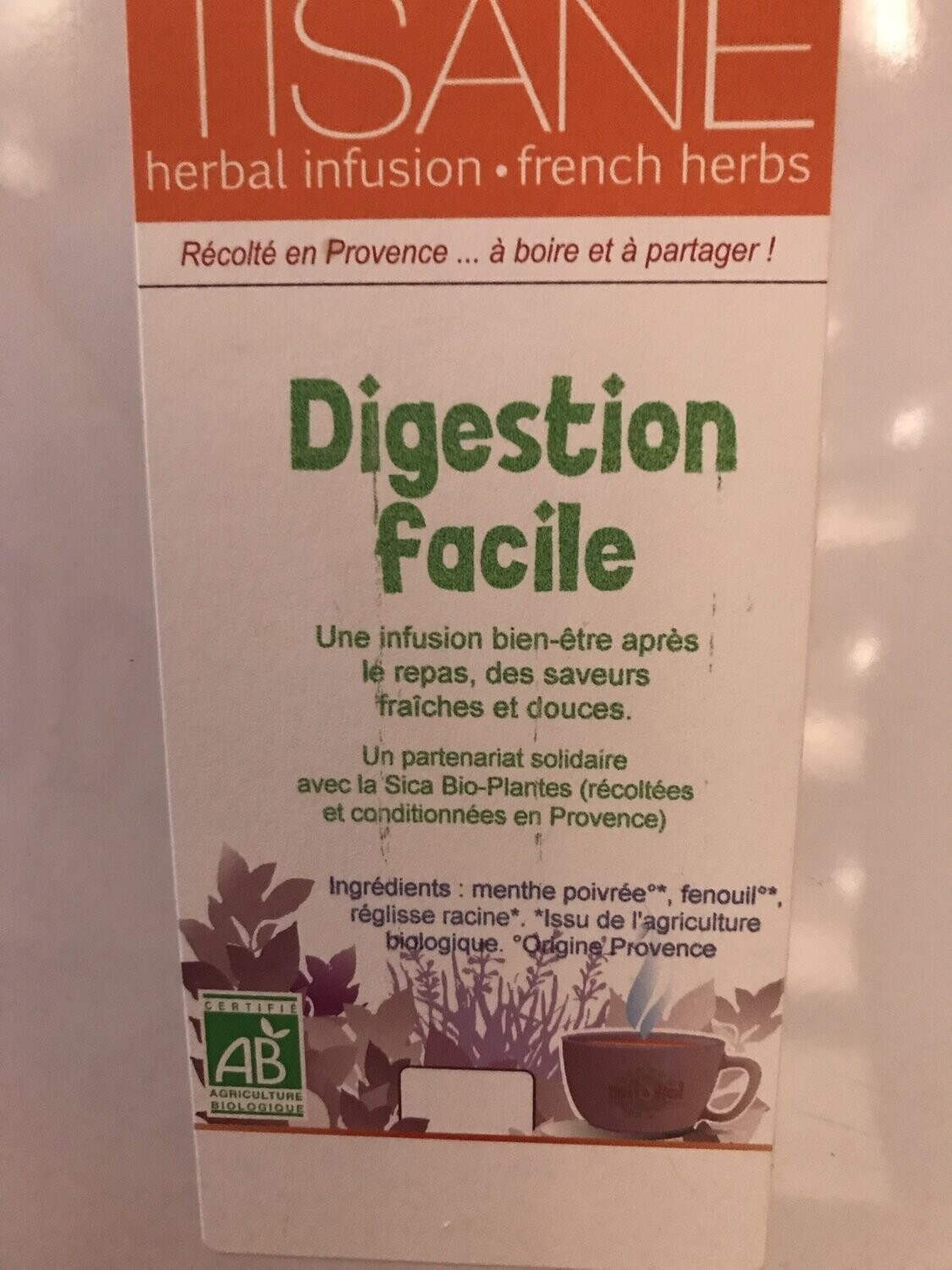 Tisane digestion facile
