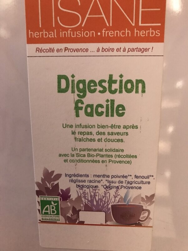 Tisane digestion facile