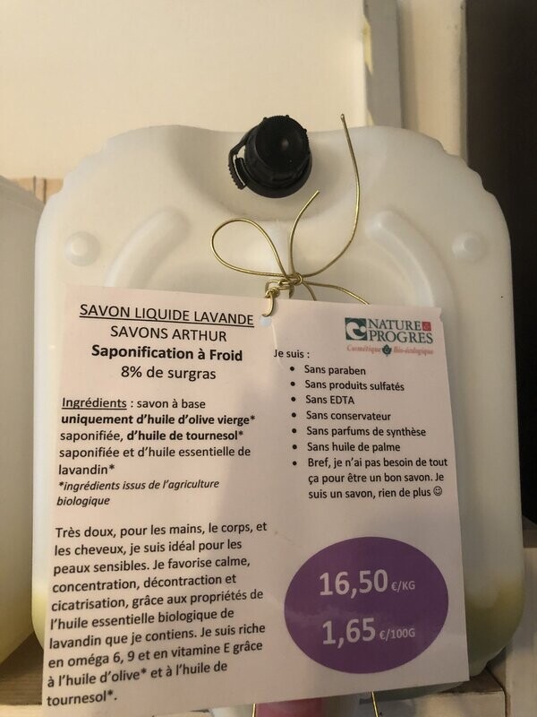Savon liquide lavande