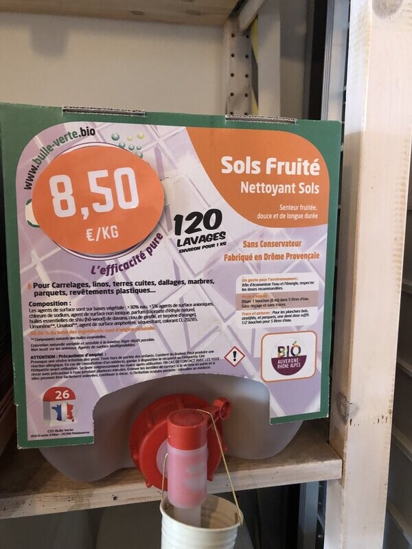 Nettoyant sol fruite