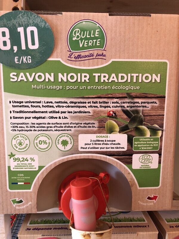 Savon noir liquide