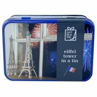 Gift in a tin "Eiffel tower"