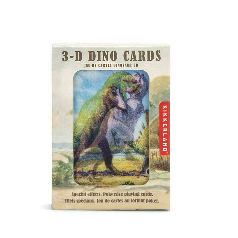 3D Dinosaur kortlek
