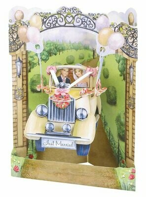 Swing card - Wedding car