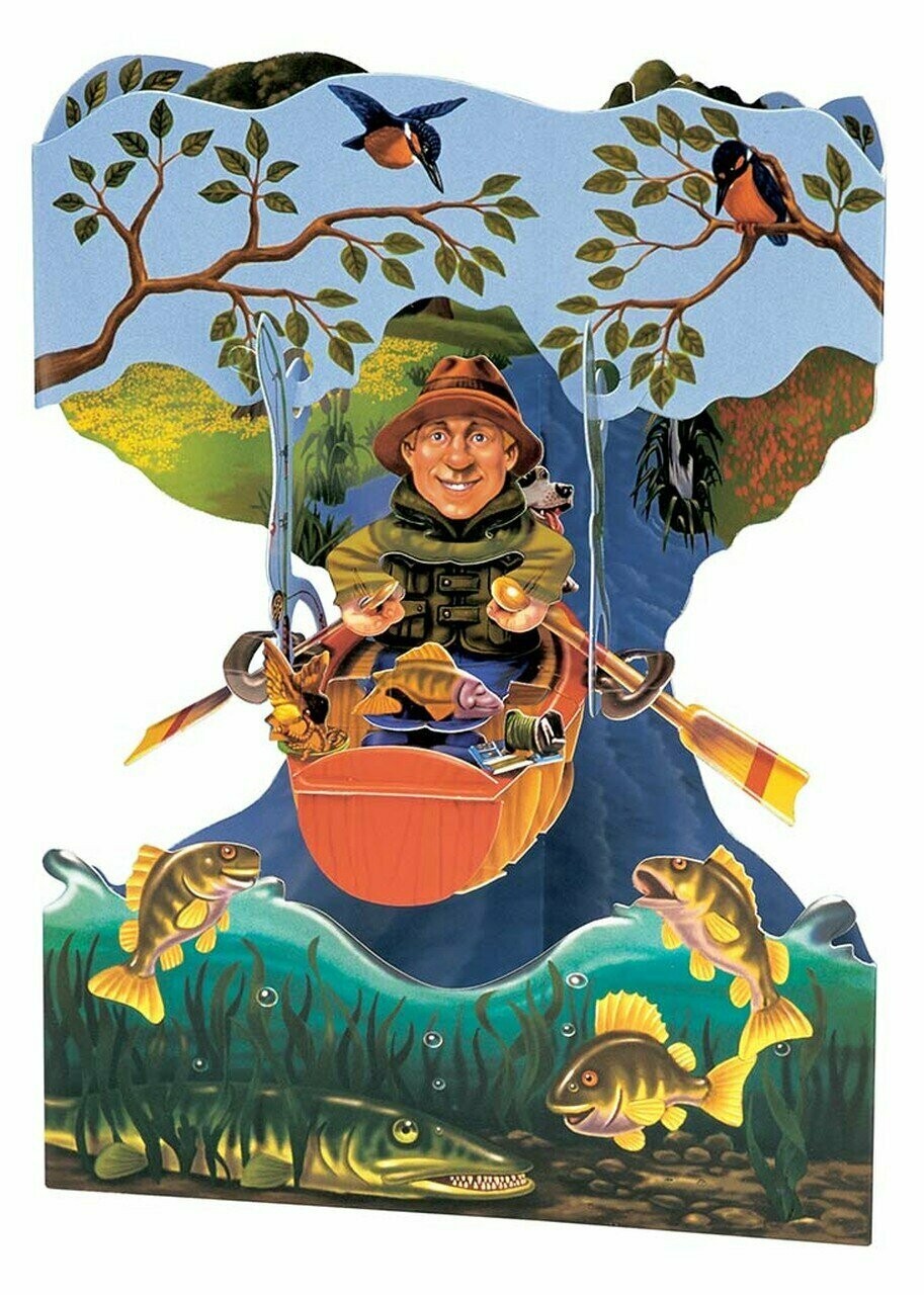 Swing card - Fishing boat