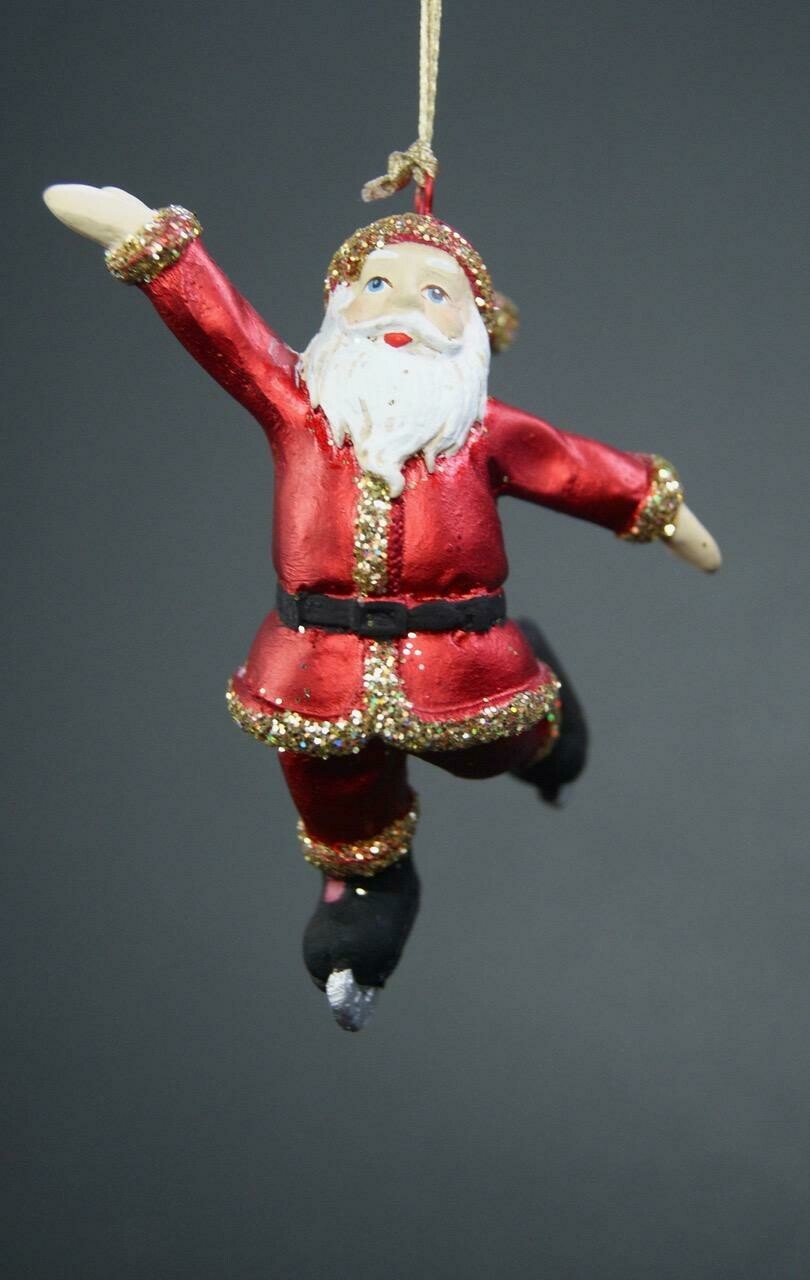Skating tiny Santa