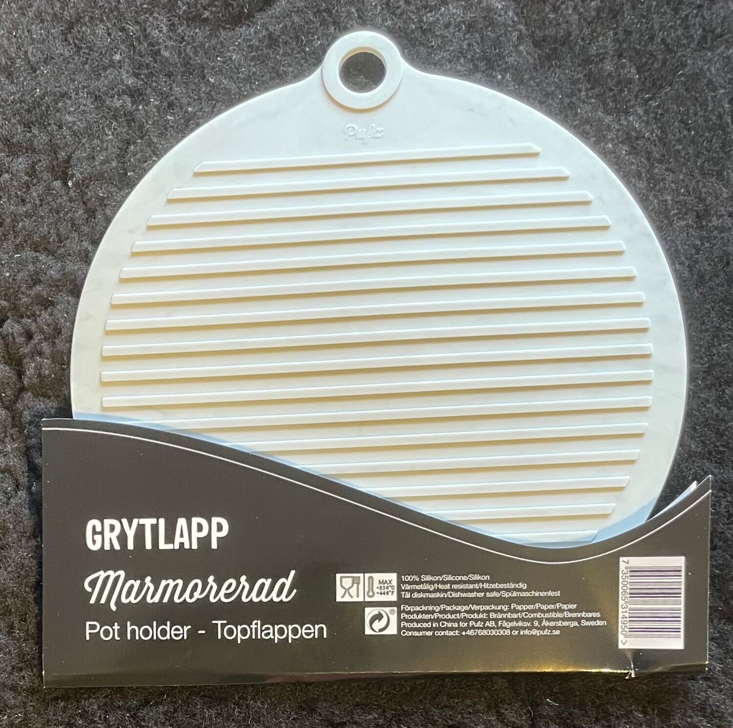 Grytlapp av silicon