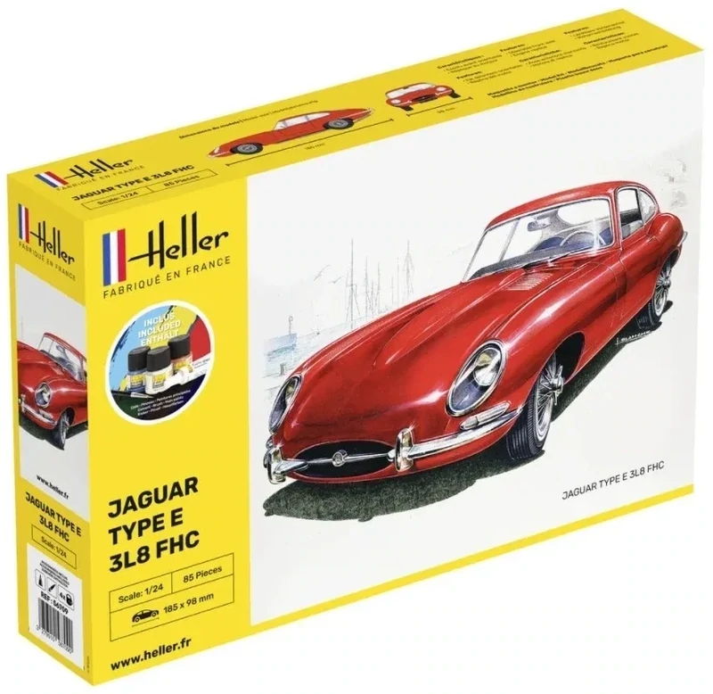 STARTER KIT Jaguar Type E 3L8 FHC 1:24
