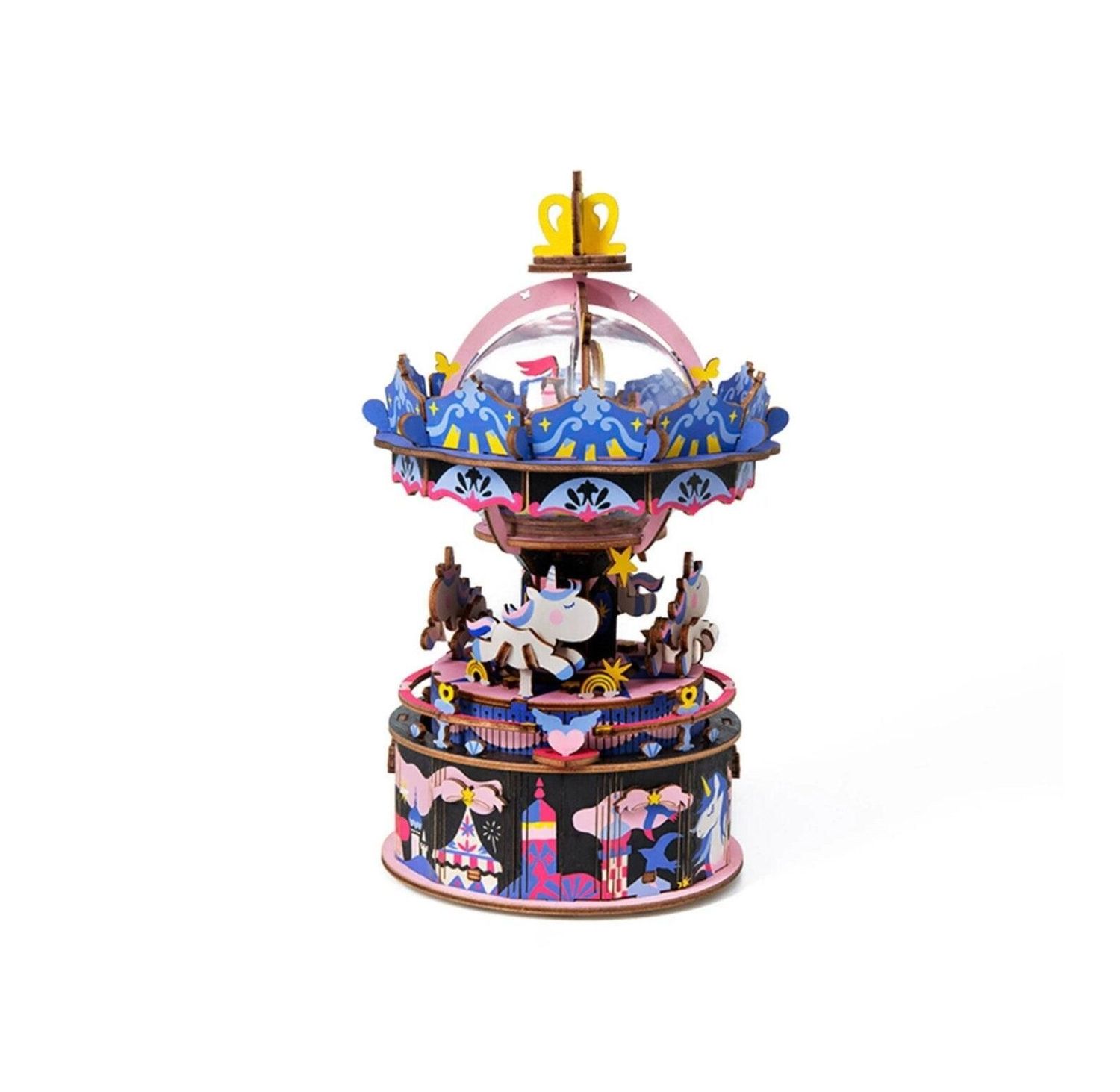Starry Night Music Box 3D Wooden Puzzle