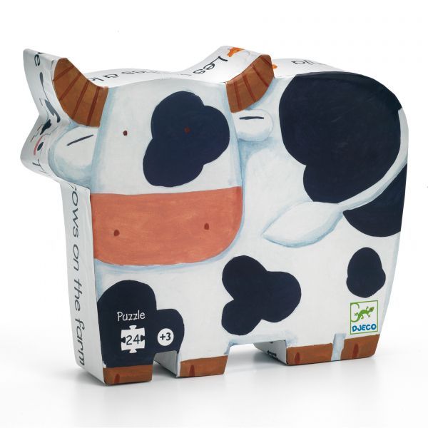 Siluettepussel - The cows on the farm, 24 bitar