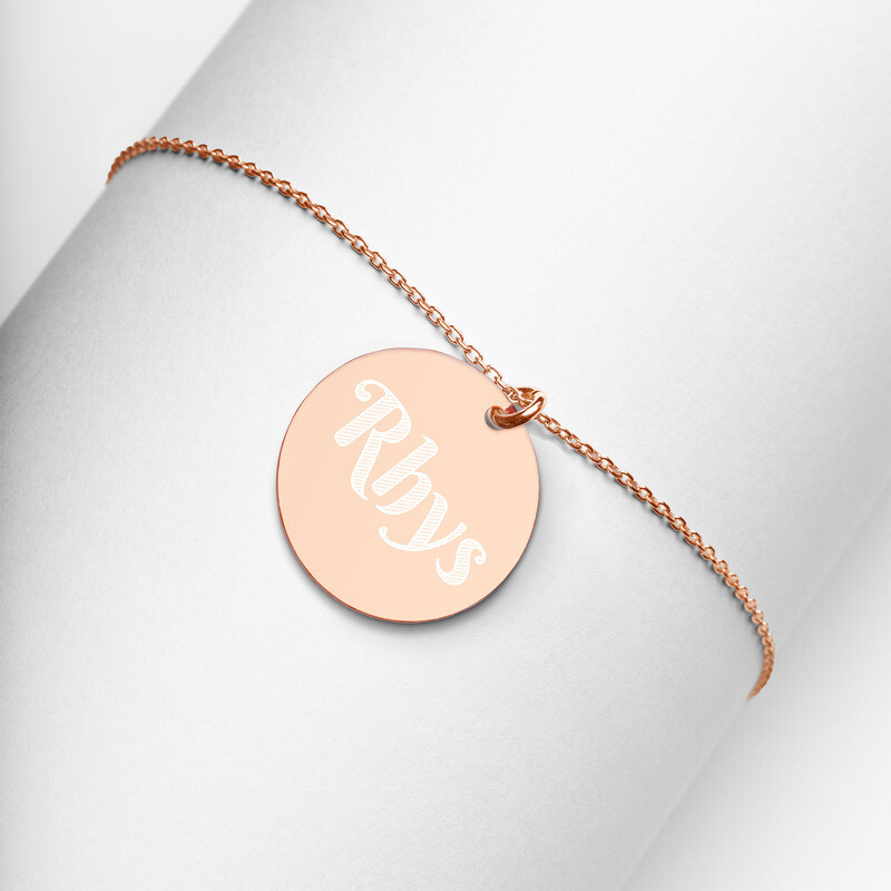 Disc Engraved Necklace