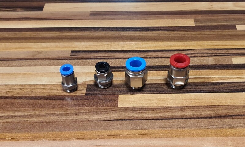 Steck Fitting gerade 1/4 oder 3/8 Steck Fitting gerade 1/4 oder 3/8