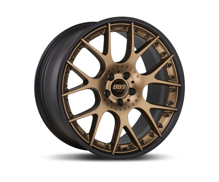 BBS CH-RII Radstern Bronze Matt - Felgenbett Schwarz mit AFS Zweiteilig