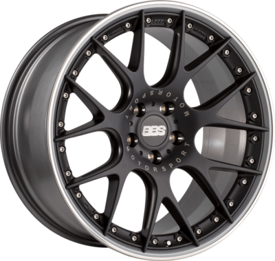 BBS CH-RII Radstern Schwarz Matt - Felgenbett Titan Matt Zweiteilig BBS CH-RII Radstern Schwarz Matt - Felgenbett Titan Matt Zweiteilig