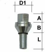 Versatzschraube M14x1,5 Kegel 60grad