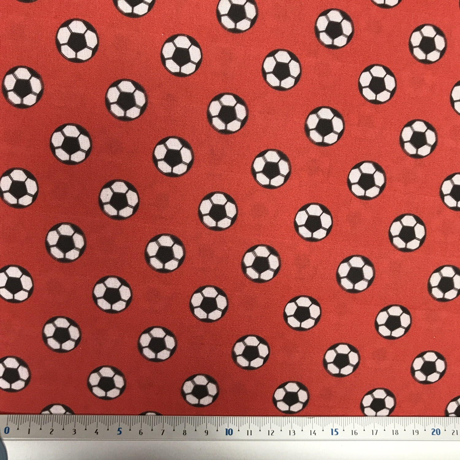 Popelina Futebol Vermelho